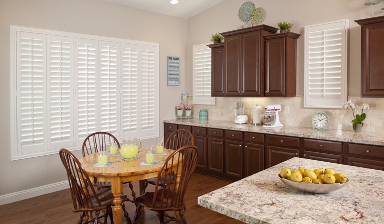 Polywood Shutters in San Antonio kitchen